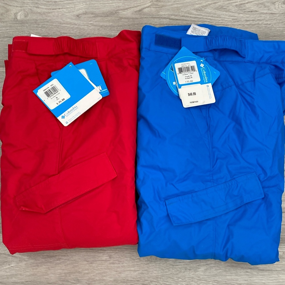Columbia snow pants size small youth and Medium youth
